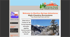 Desktop Screenshot of manitou-springs-adventures.com